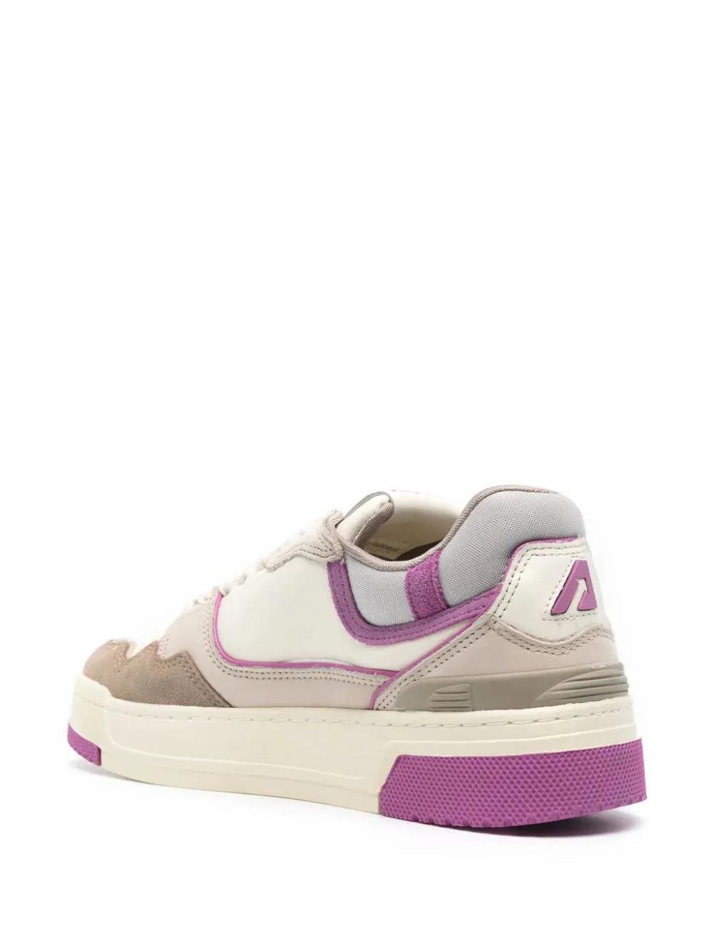 Sneakers clc low in suede e nabuk fucsia e tobacco