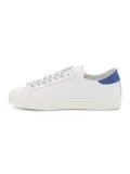Sneakers D.A.T.E. HILL LOW CALF WHITE-BLUETTE in pelle bianco e bluette