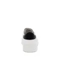 Sneakers D.A.T.E. LEVANTE CALF WHITE-BLACK in pelle bianco e nero