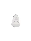 Sneakers D.A.T.E. LEVANTE CALF WHITE-BLACK in pelle bianco e nero