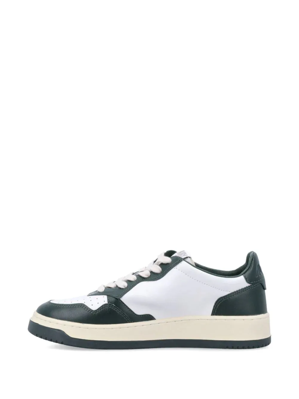 Sneakers medalist low in pelle bianca e mountain