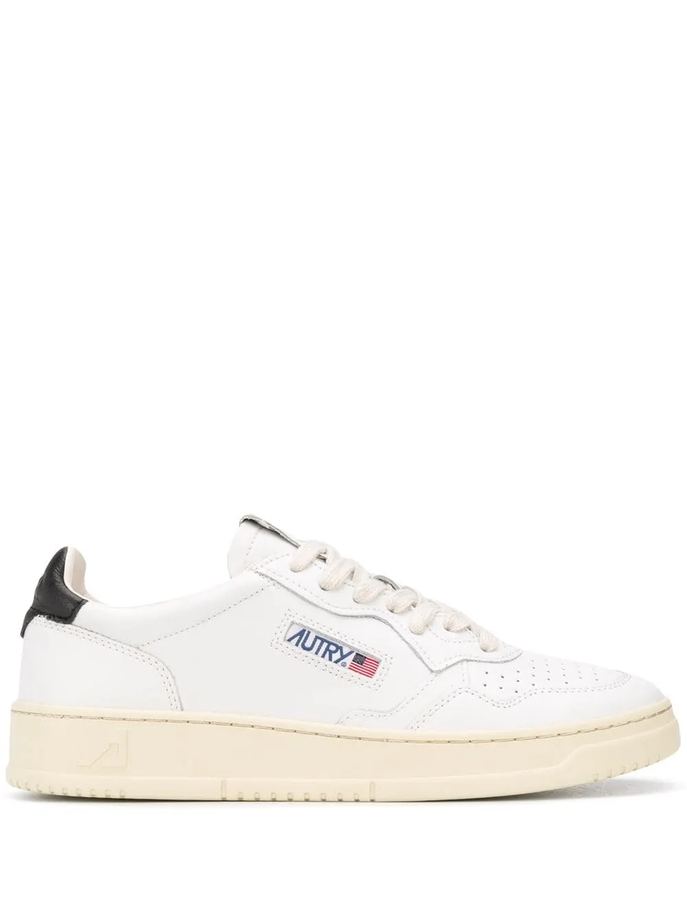 Sneakers medalist low in pelle bianca