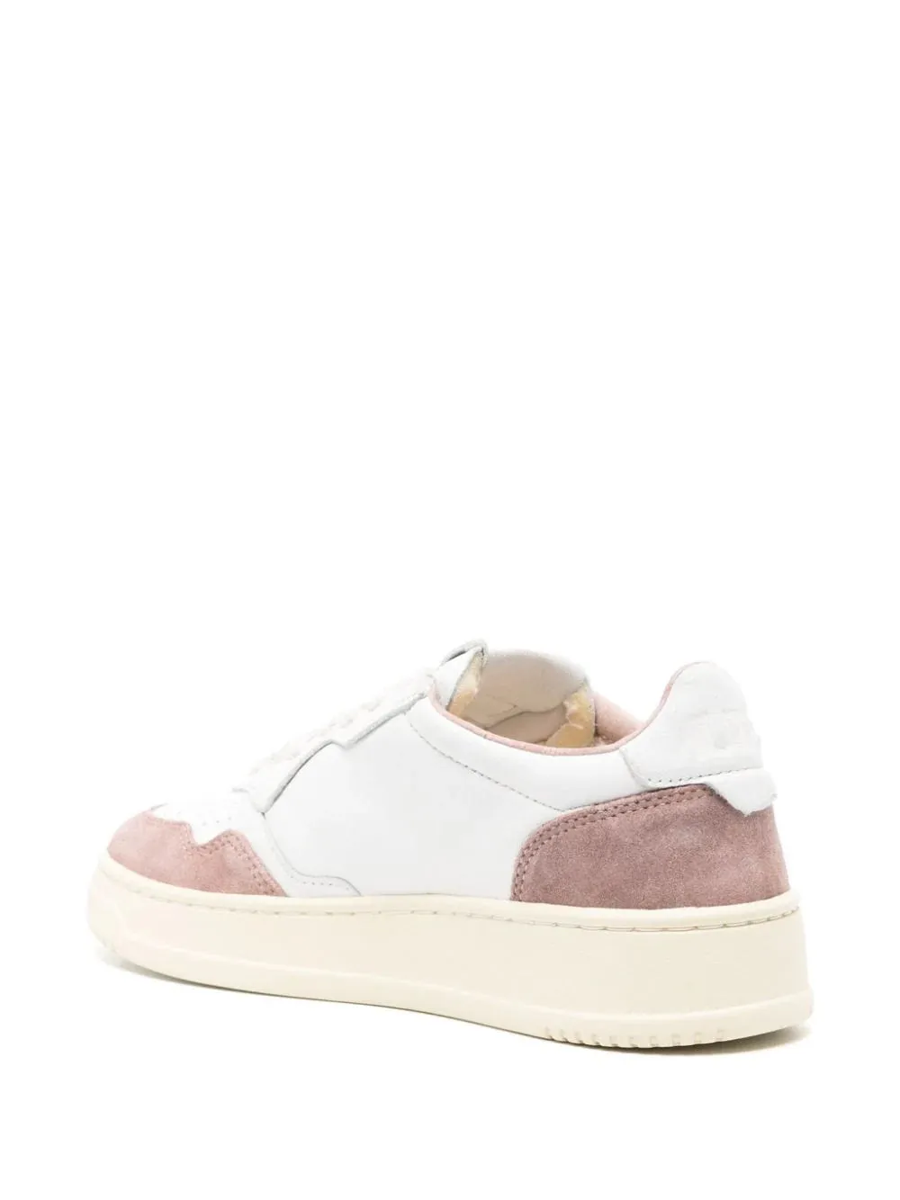 Sneakers Medalist low in suede rosa e pelle