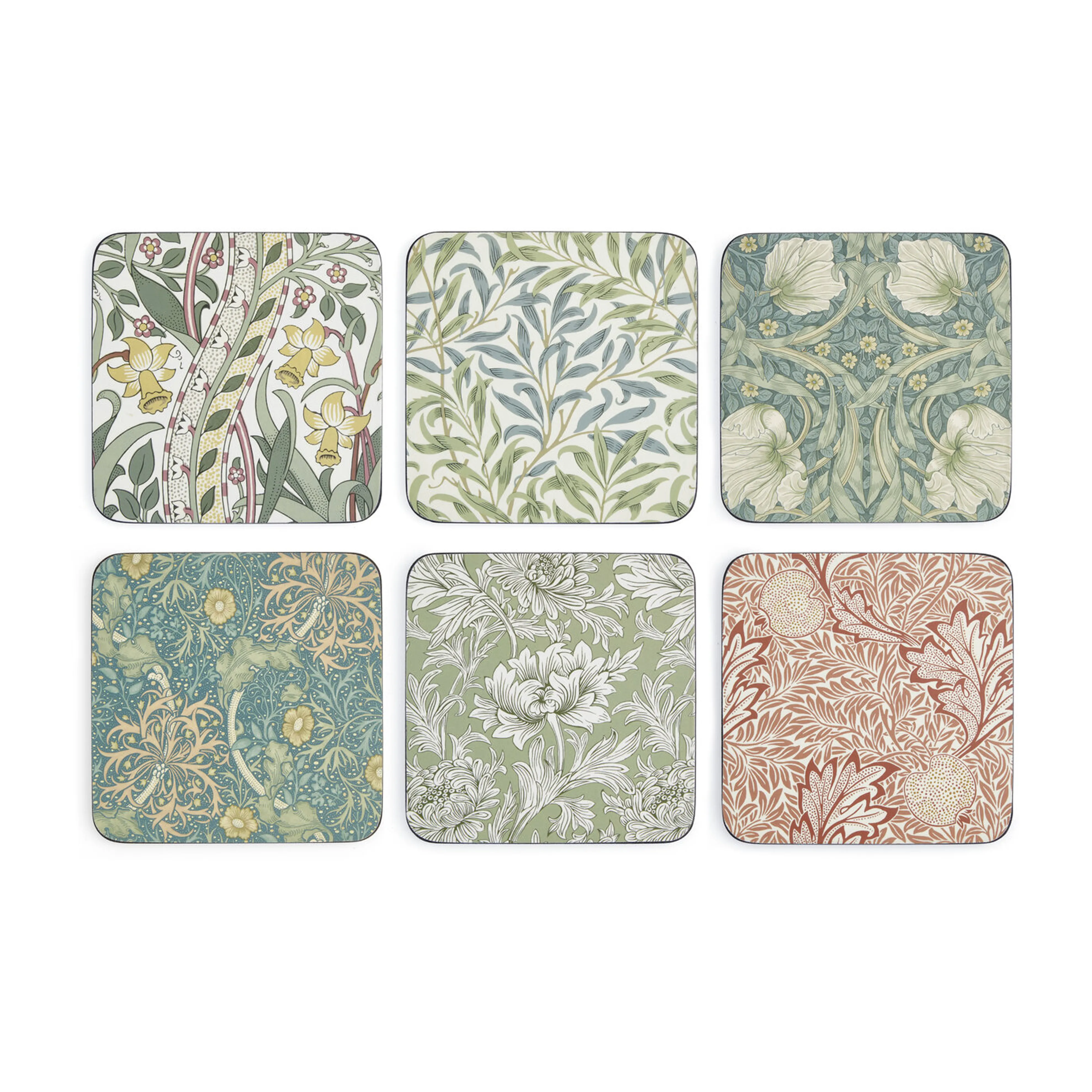 Sottobicchiere William Morris, confezione da 6.ix{font-size:18px}Mix & match
