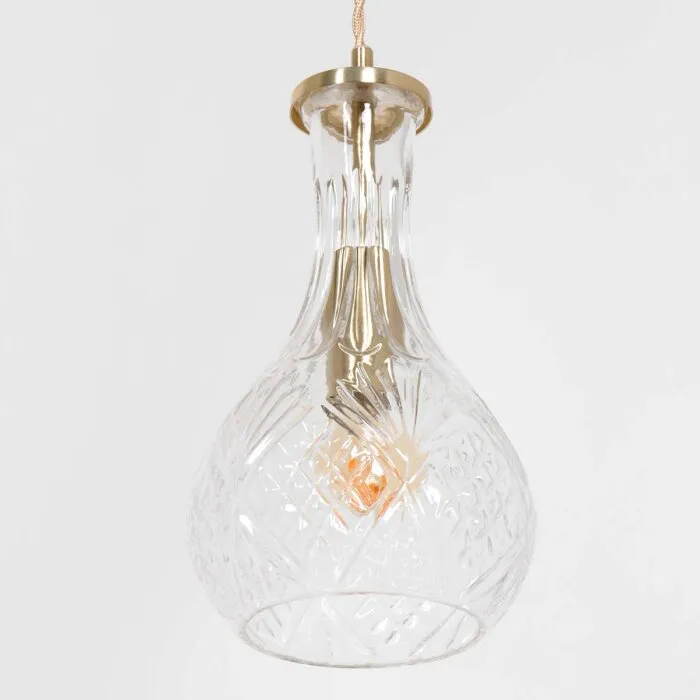 Steinhauer Grazioglass Lampadario a sospensione Ottone, 1-Luce