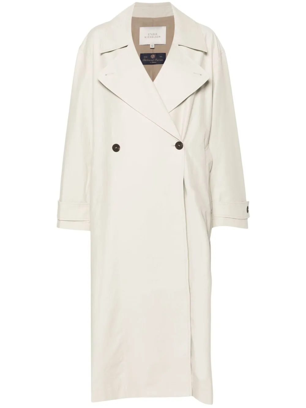 Studio Nicholson pre -doppio cappotto con cintura