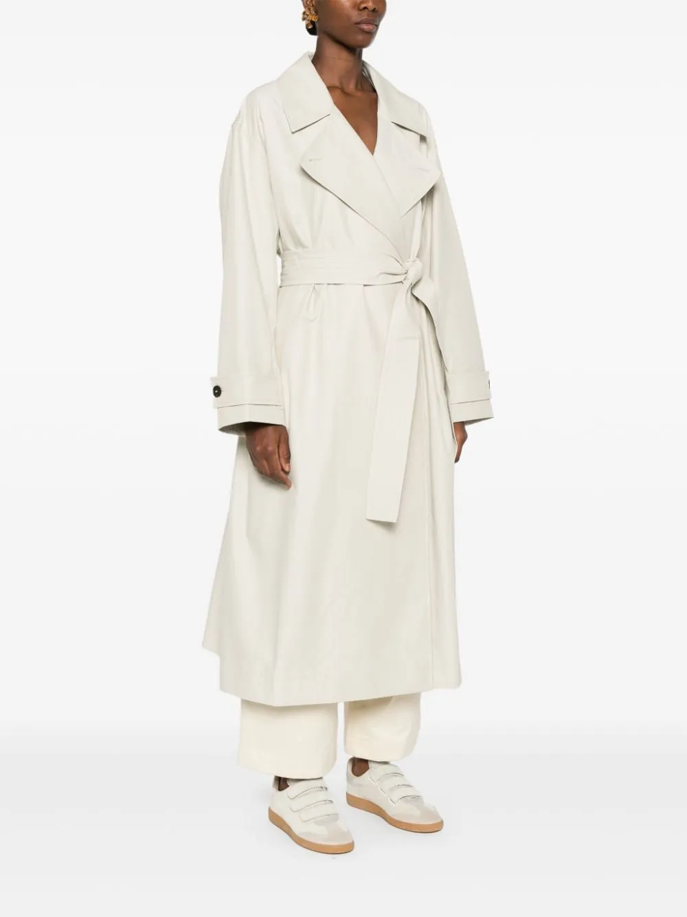 Studio Nicholson pre -doppio cappotto con cintura