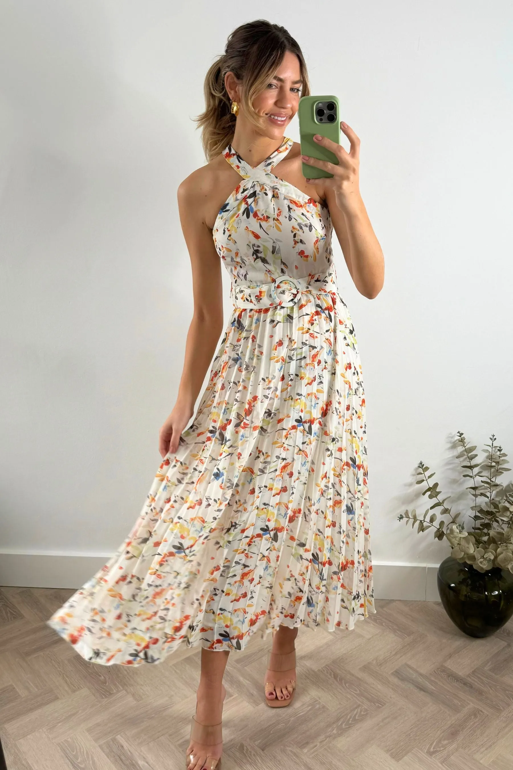 Style Cheat Paige - Abito Con cintura A pieghe midi