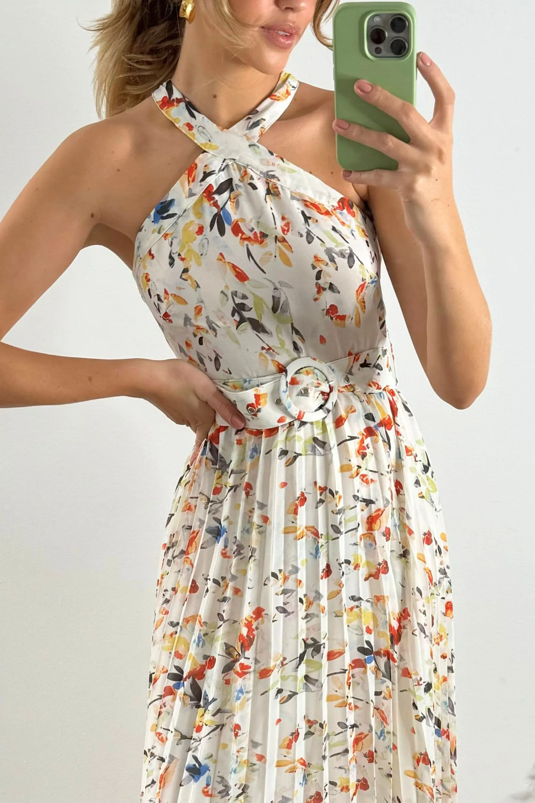 Style Cheat Paige - Abito Con cintura A pieghe midi
