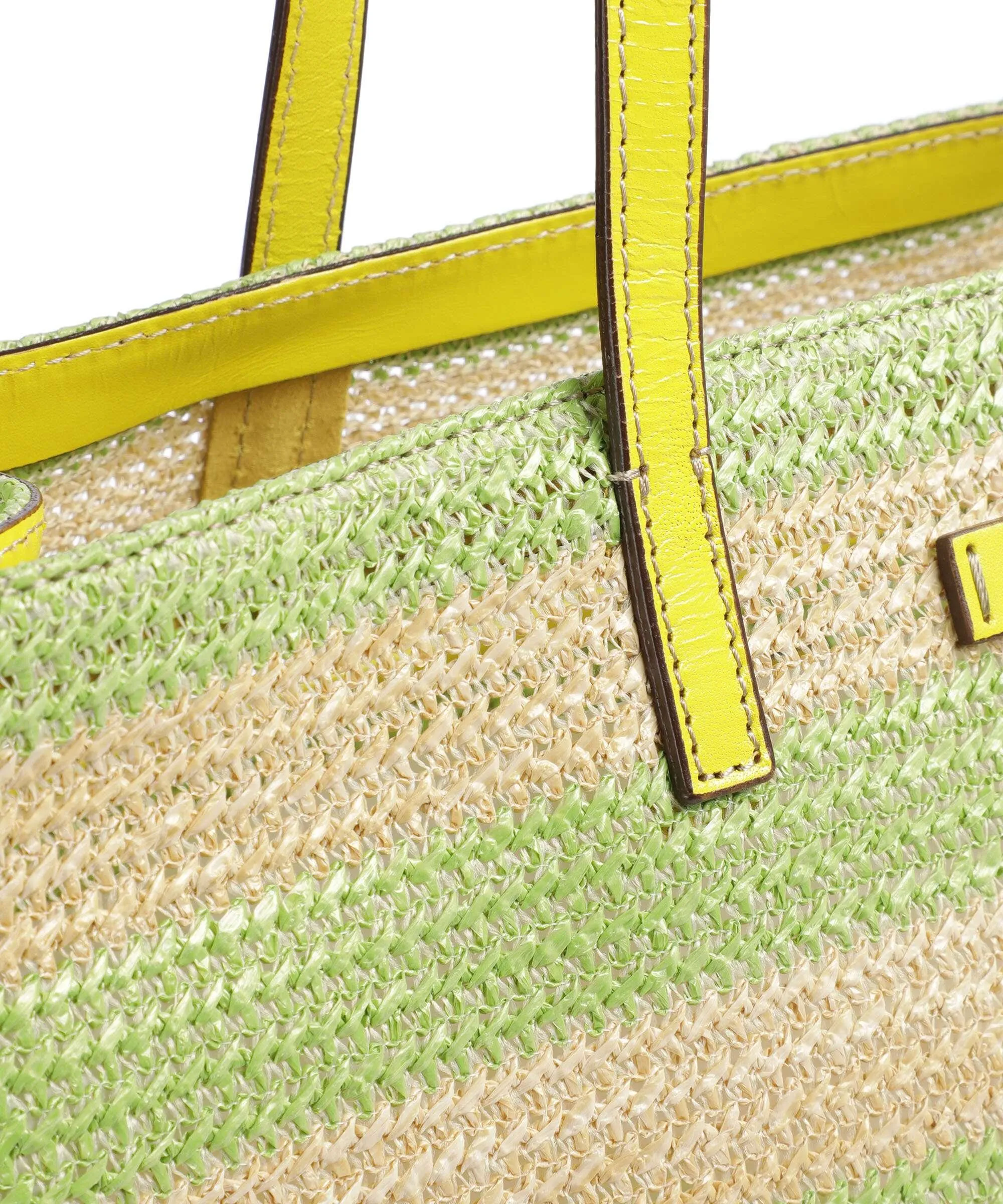 The Bridge Mirra Wow Borsa shopper libro verde/beige  