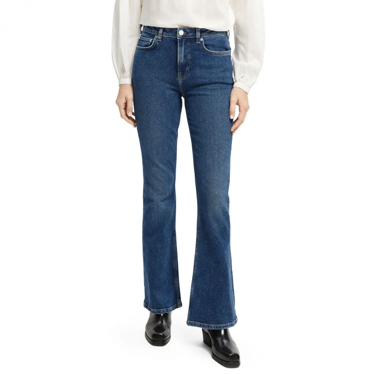 The Charm Jeans A Zampa, Blu Vetro