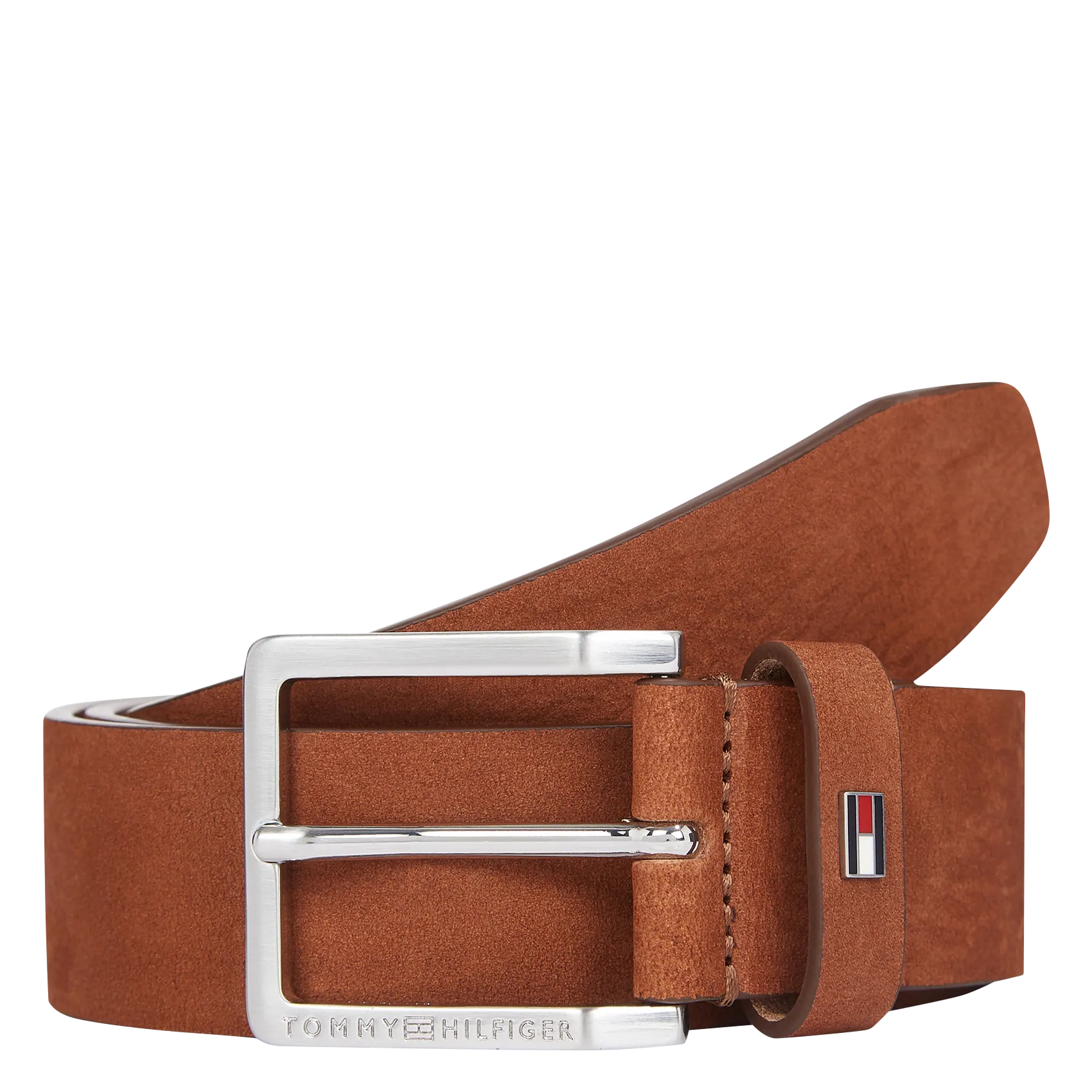  TOMMY HILFIGER   Cintura in pelle scamosciata | Marrone
