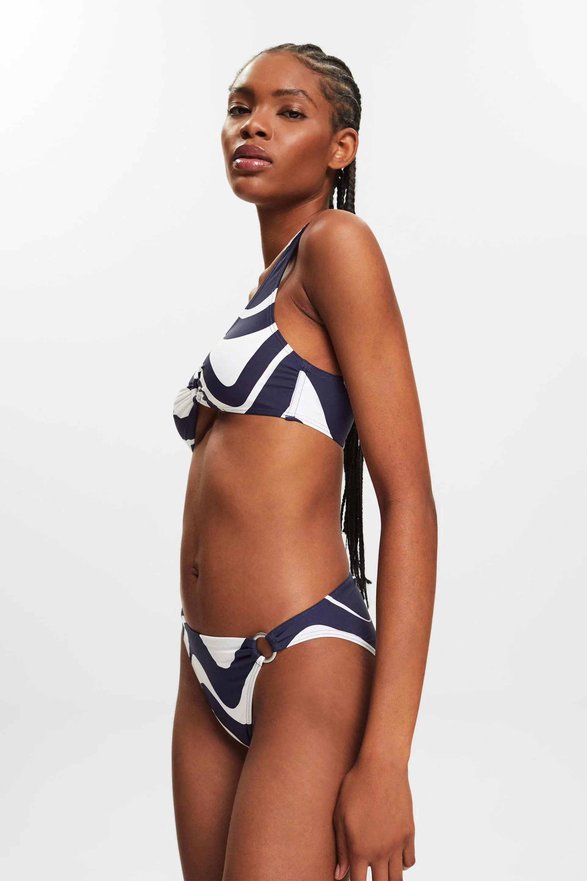 Top da bikini con stampa