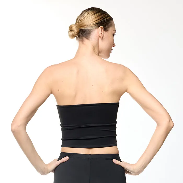 Top nero corto in lycra