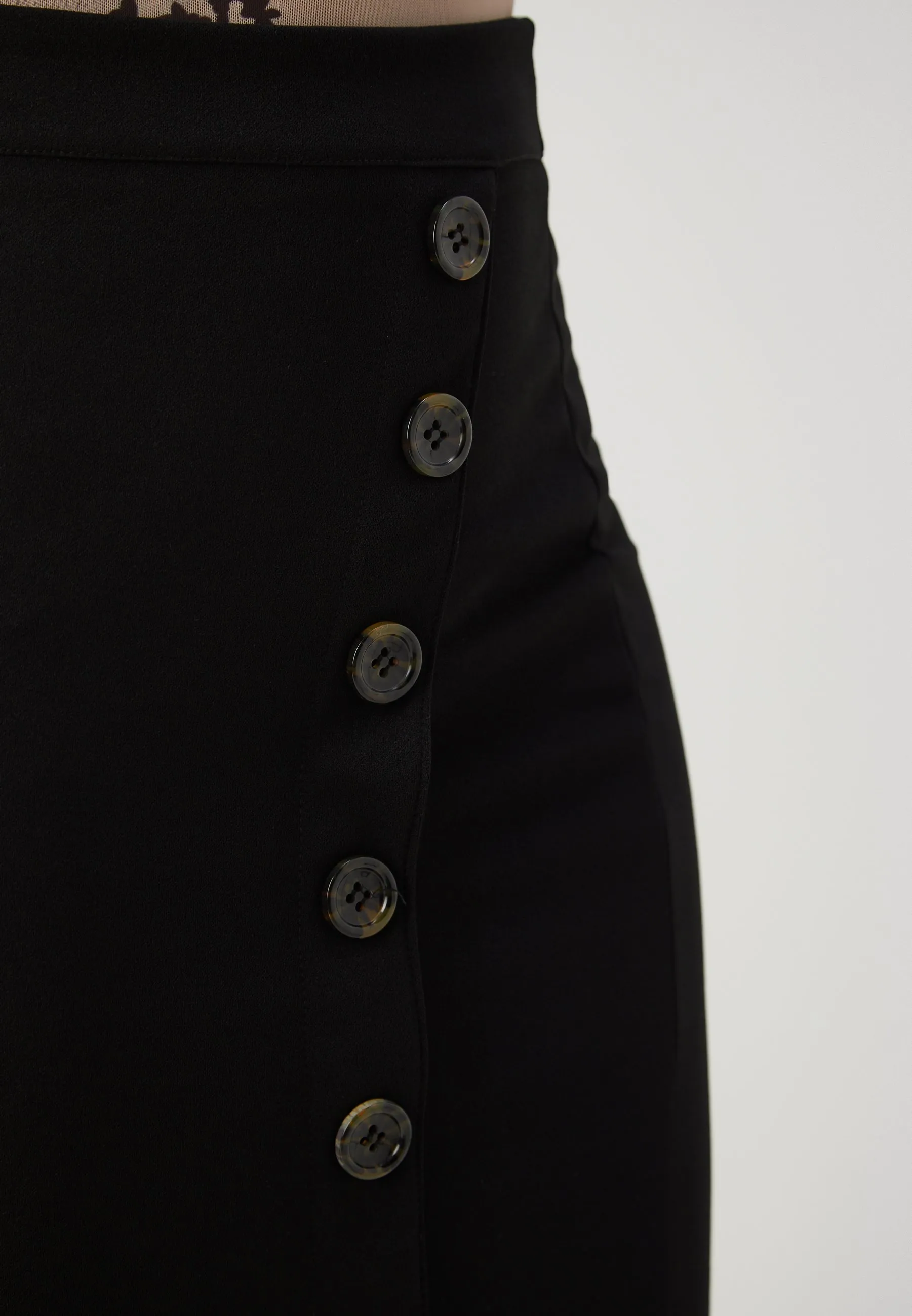 TORTOISE BUTTON SKIRT - Gonna a tubino