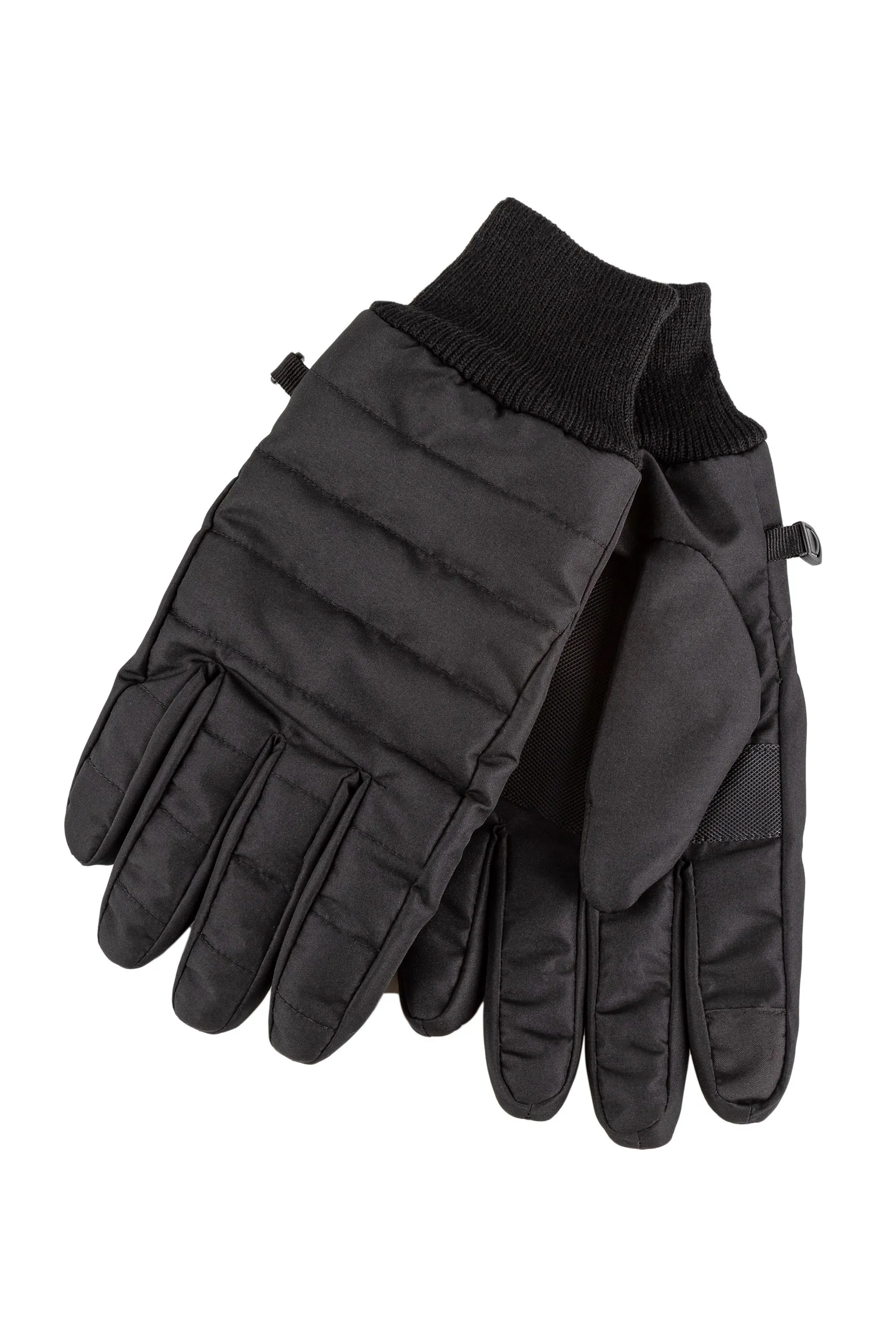 Totes Uomo - Isotoner - Guanti imbottita impermeabile con bordo a coste