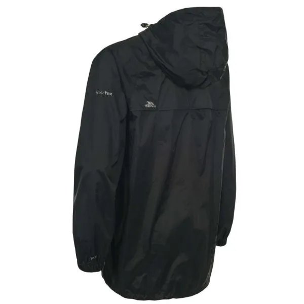 TRESPASS QIKPAC JACKET Black giacca impermeabile unisex