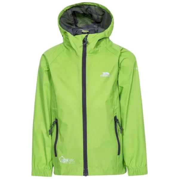 TRESPASS QIKPAC KIDS JACKET Leaf Giacca impermeabile bambino ragazzo