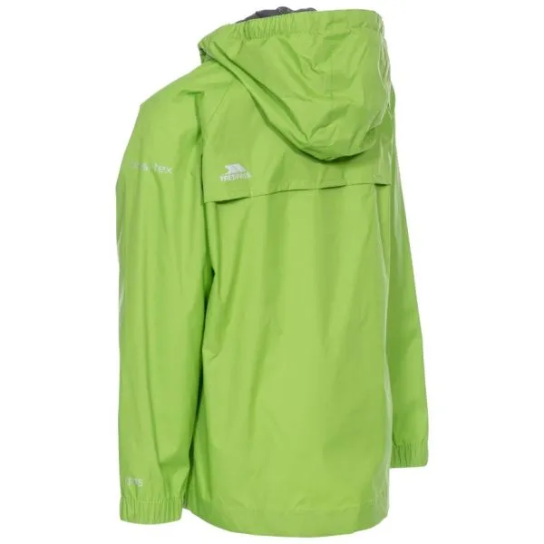 TRESPASS QIKPAC KIDS JACKET Leaf Giacca impermeabile bambino ragazzo