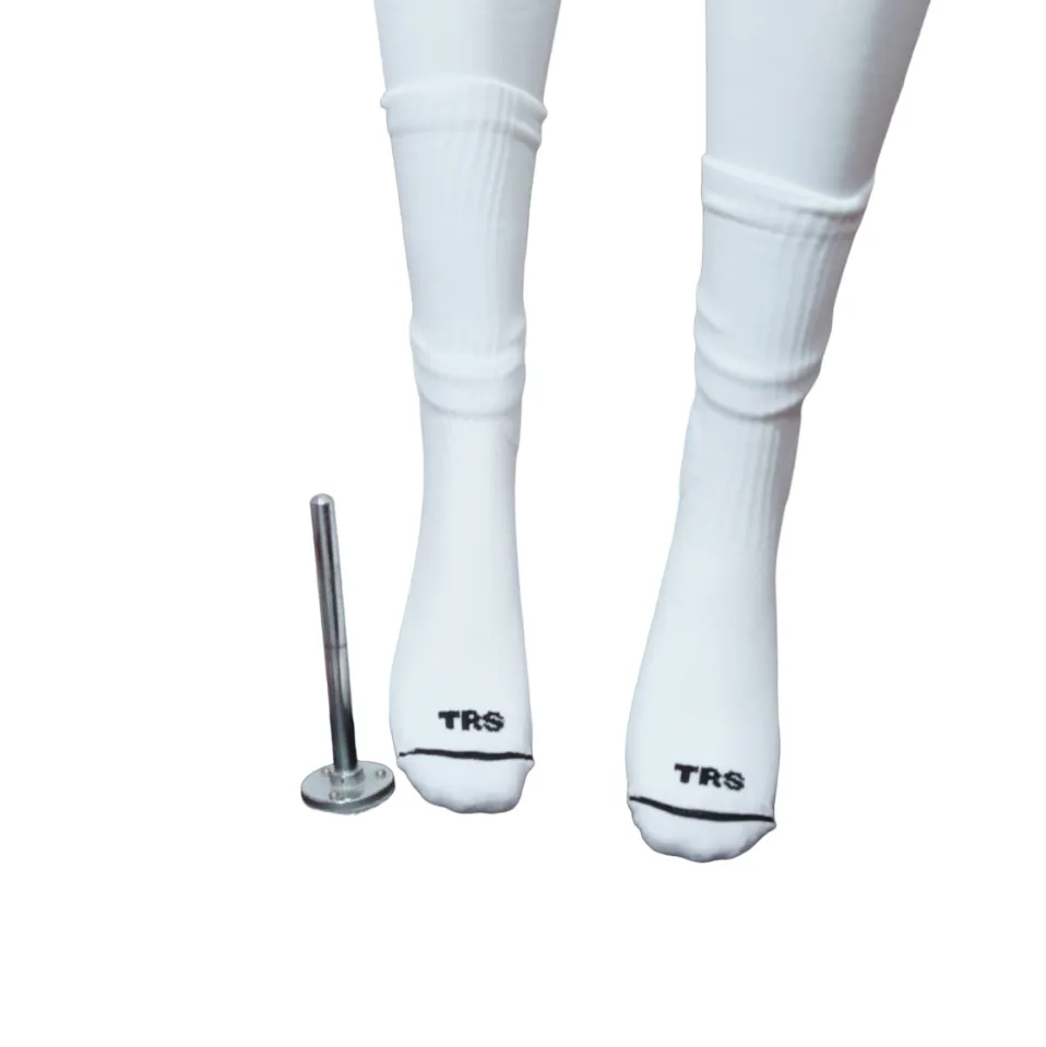 TRS technical football socks + leg warmers P644+P777 white