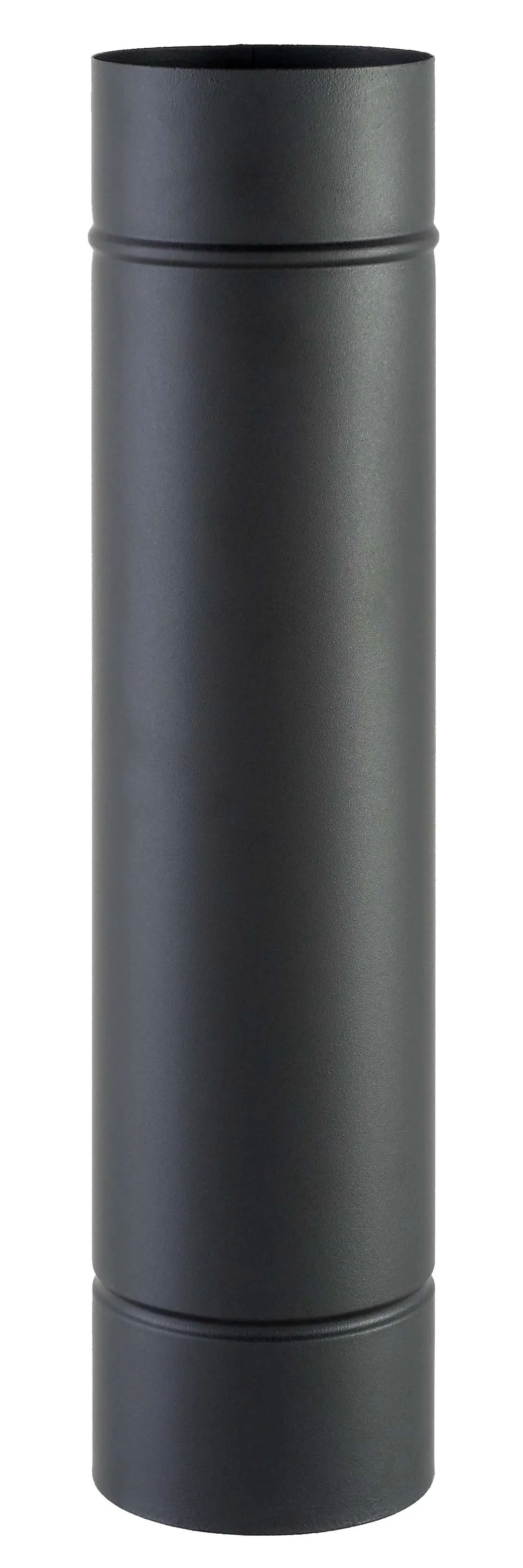 Tubo smaltato lineare porcellanato nero opaco L 50 cm Ø 13 cm