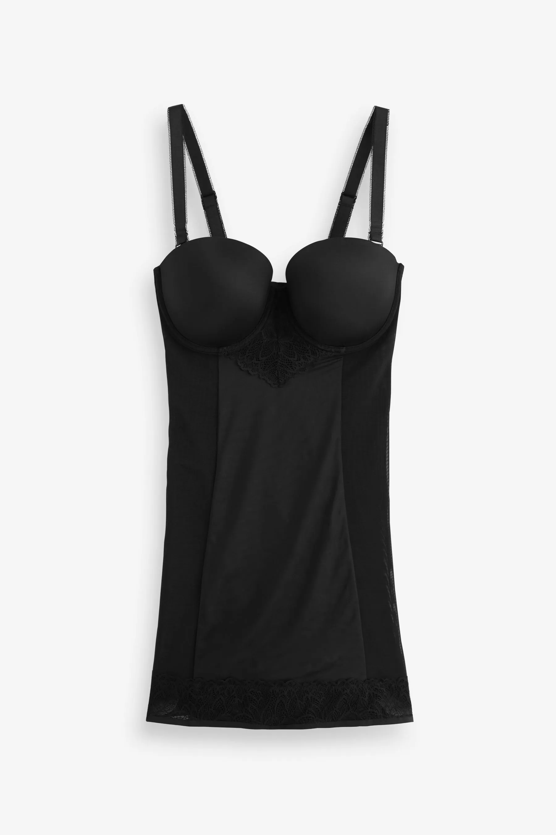 Tummy Control - Sottoveste leggera imbottita Pizzo coppa DD+
