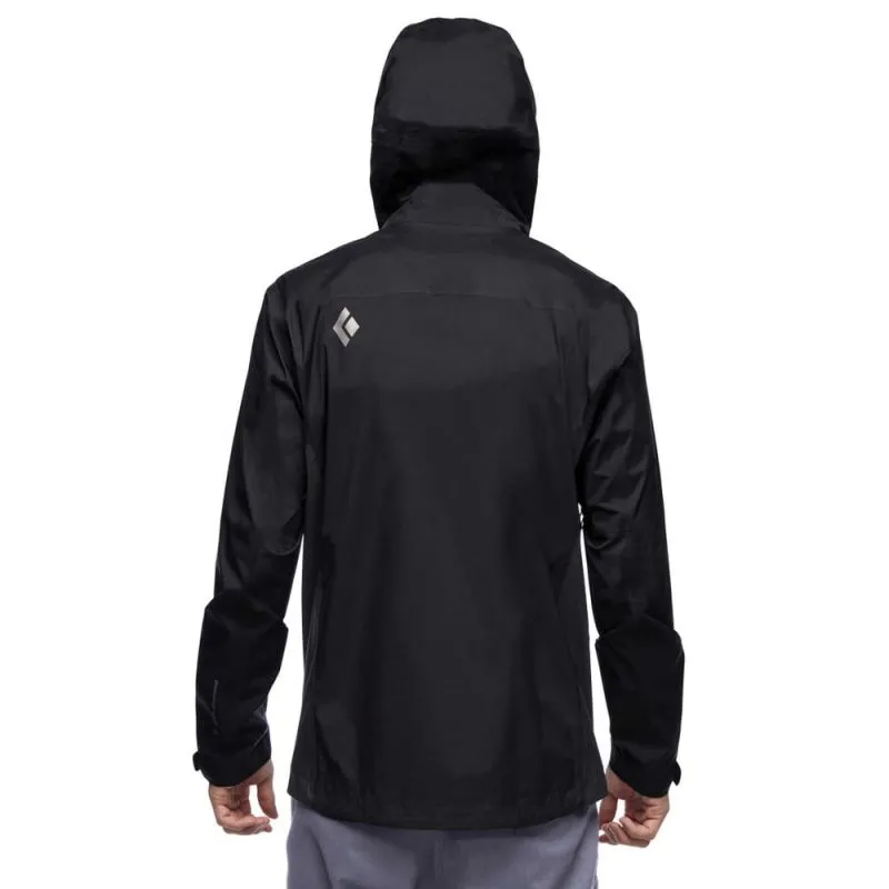 Uomo Black Diamond Giacca impermeabile Stormline Stretch Rain Shell (nero)