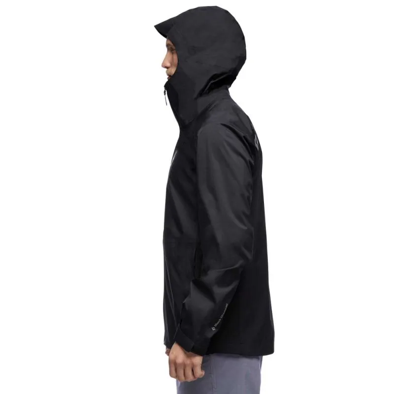 Uomo Black Diamond Giacca impermeabile Stormline Stretch Rain Shell (nero)