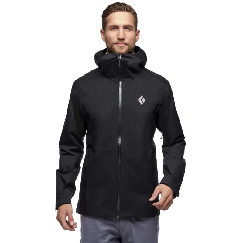 Uomo Black Diamond Giacca impermeabile Stormline Stretch Rain Shell (nero)