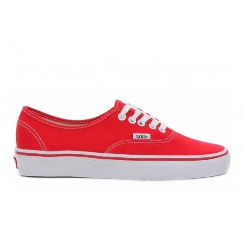 Vans Authentic Classiche Tela Rossa Suola Bianca