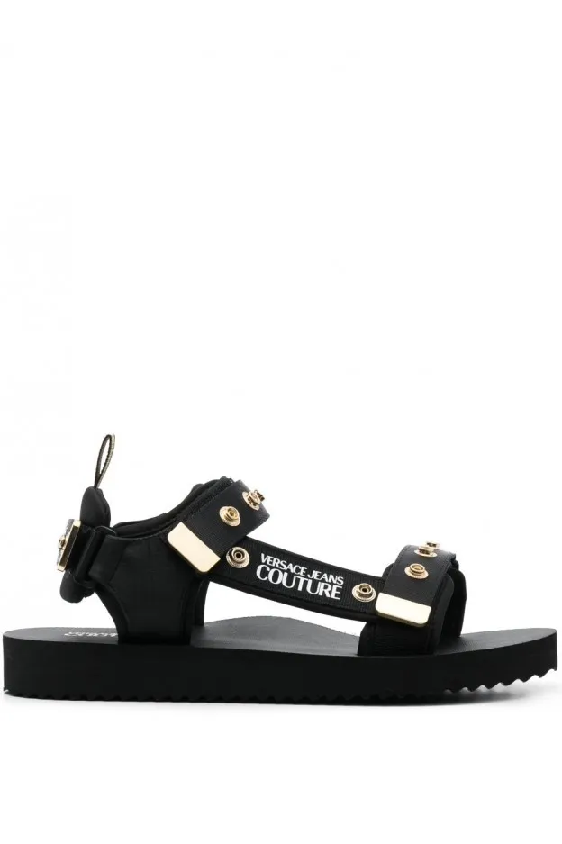 Versace Jeans Couture Sandali a punta aperta con strappi