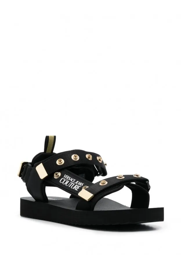 Versace Jeans Couture Sandali a punta aperta con strappi