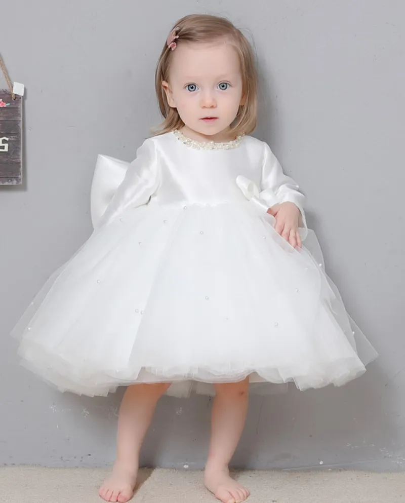 Vestito da principessa per bambina Gonna per bambini Gonna di garza estiva a maniche lunghe Vestito da compleanno per ragazze