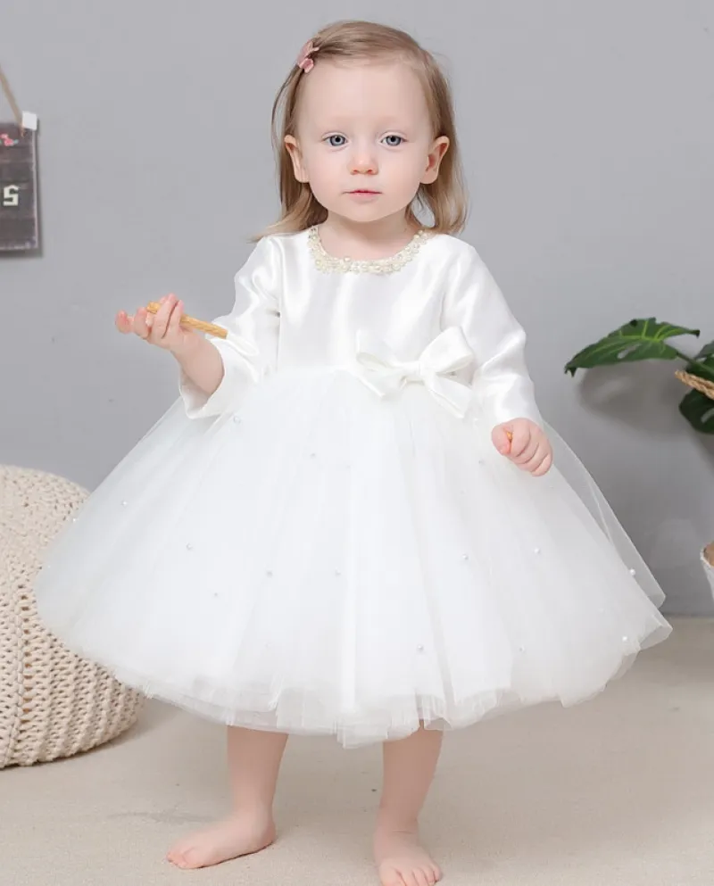 Vestito da principessa per bambina Gonna per bambini Gonna di garza estiva a maniche lunghe Vestito da compleanno per ragazze