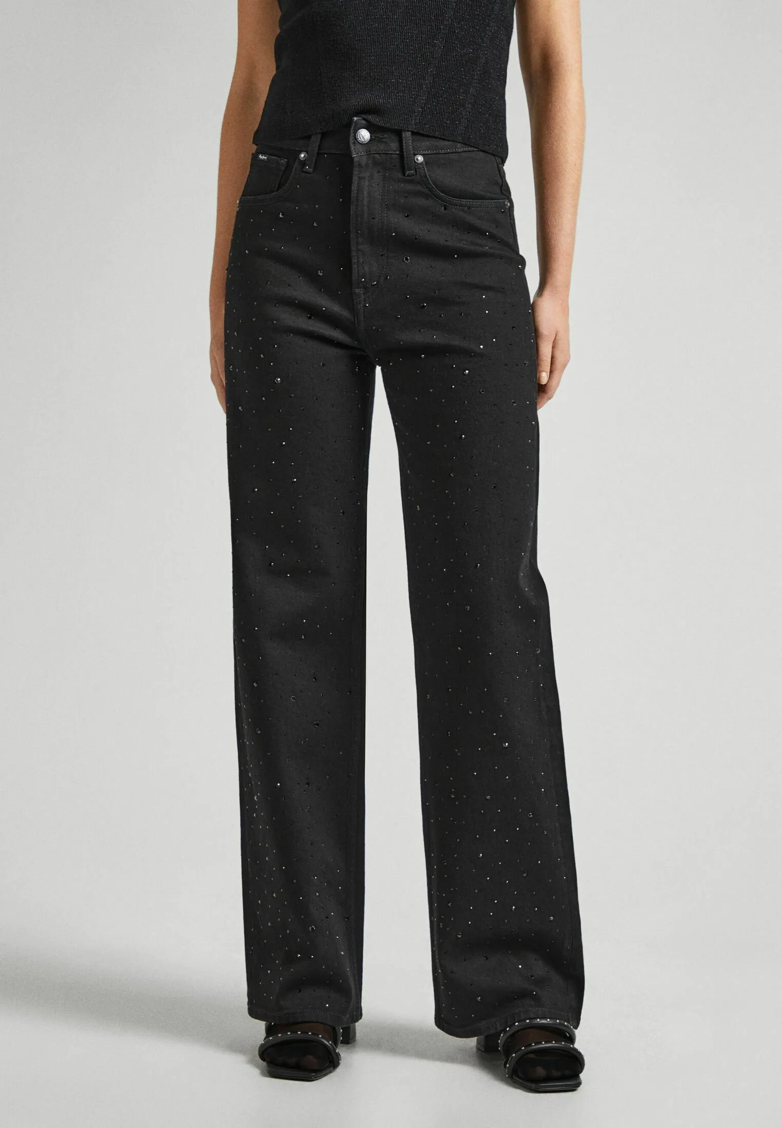 WIDE LEG  SPARKLE - Jeans a zampa