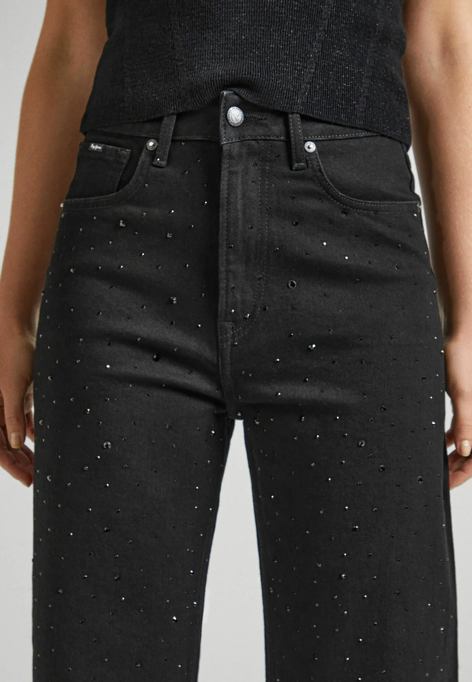 WIDE LEG  SPARKLE - Jeans a zampa