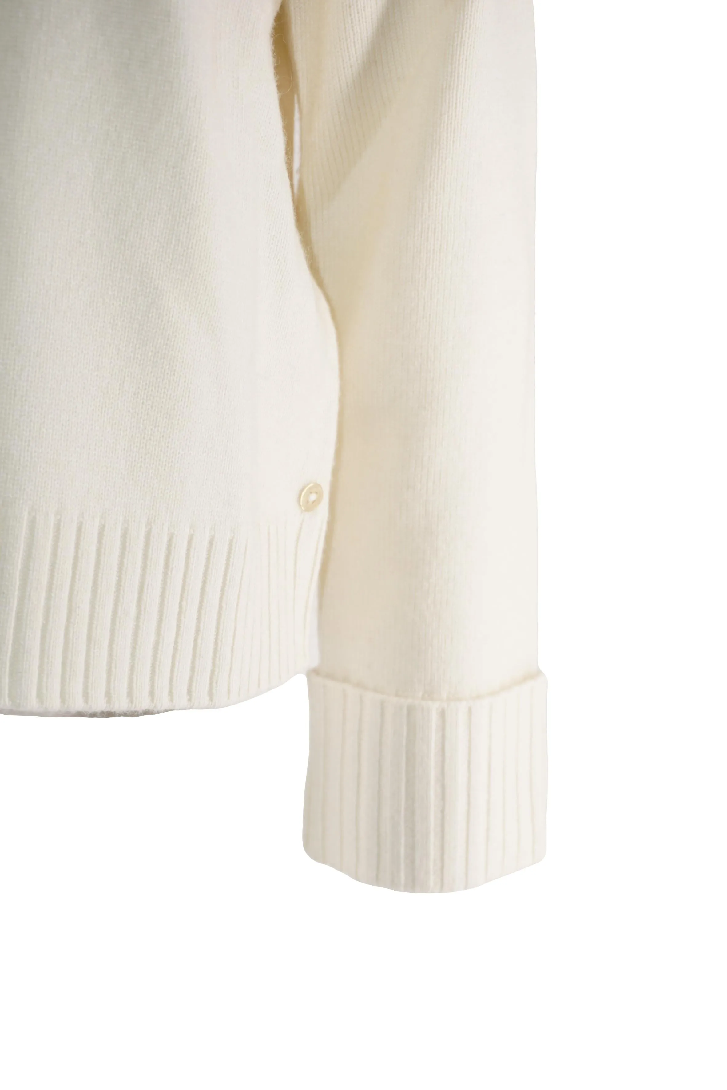 Wool and Cashmere Blend Sweater / White