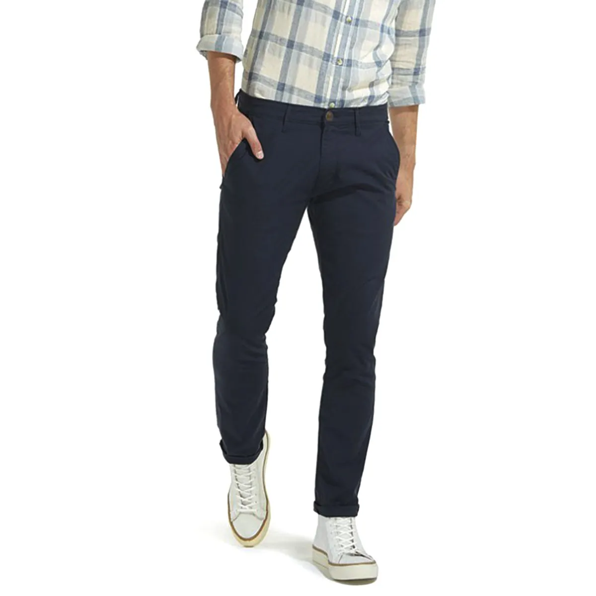 Wrangler pantaloni larston blu navy uomo