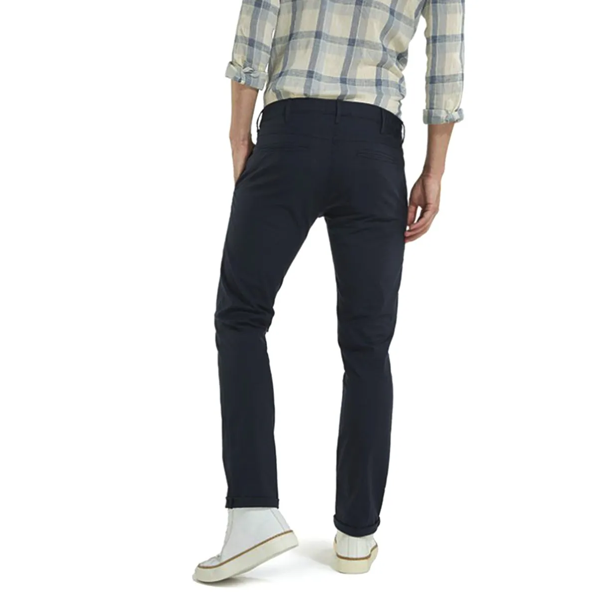 Wrangler pantaloni larston blu navy uomo