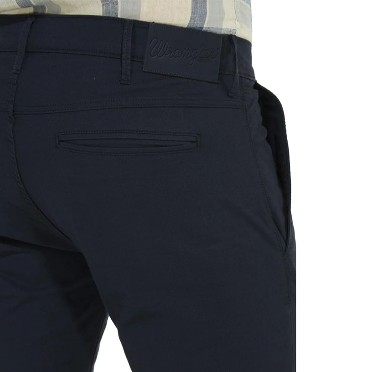 Wrangler pantaloni larston blu navy uomo